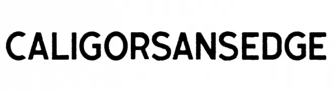 CaligorSansEdge  Frei Schriftart Herunterladen