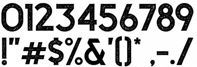 CaligorSansStamp Font OTHER CHARS