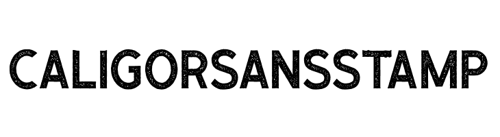 CaligorSansStamp  font caratteri gratis