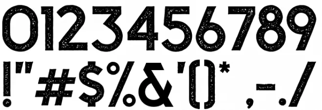 CaligorSansStamp Font OTHER CHARS