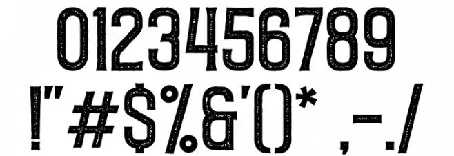 CaligorStamp Font OTHER CHARS