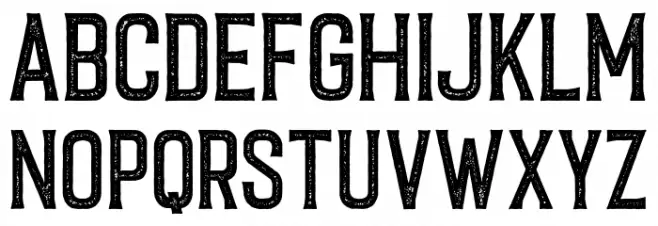 CaligorStamp フォント 大文字