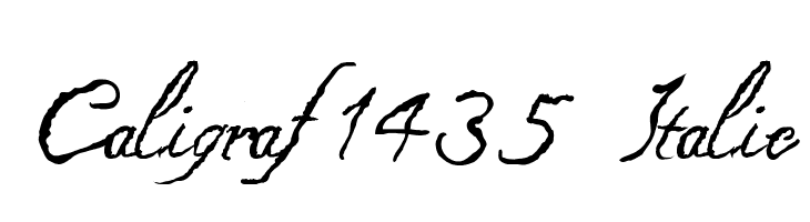 Caligraf 1435 Italic Font