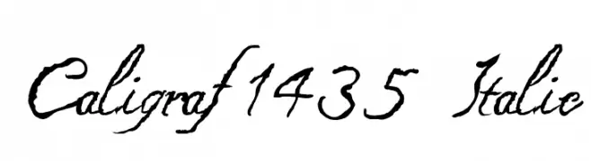 Caligraf 1435 Italic 