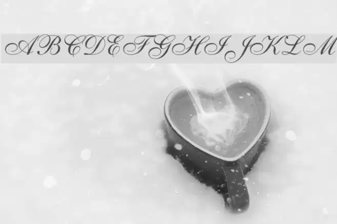 Caligraf W Font examples