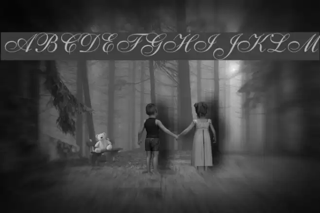 Caligraf W Font examples