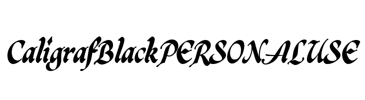CaligrafBlackPERSONALUSE  font caratteri gratis