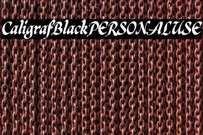 CaligrafBlackPERSONALUSE Example 1