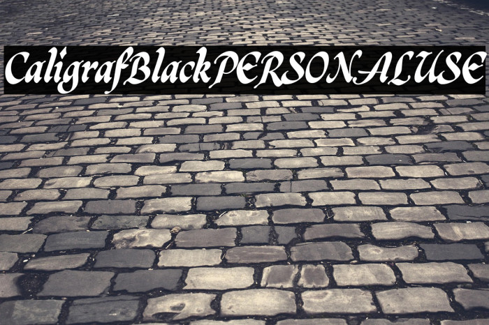 CaligrafBlackPERSONALUSE Example 3