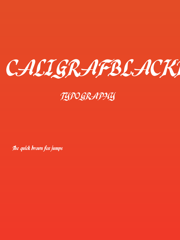 CaligrafBlackPERSONALUSE Poster