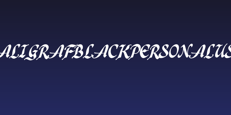CaligrafBlackPERSONALUSE Social Header