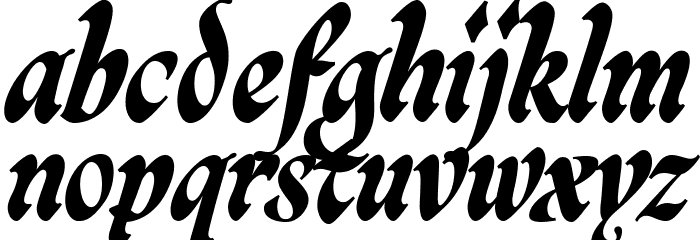 CaligrafBlackPERSONALUSE Font LOWERCASE
