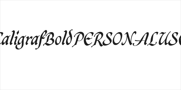 CaligrafBoldPERSONALUSE Logo
