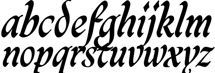 CaligrafBoldPERSONALUSE Font LOWERCASE