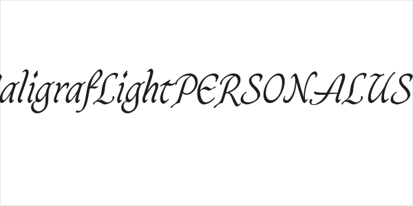 CaligrafLightPERSONALUSE Logo