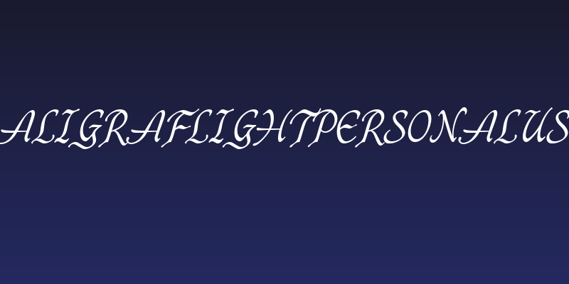 CaligrafLightPERSONALUSE Social Header