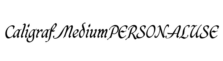 CaligrafMediumPERSONALUSE  baixar fontes gratis