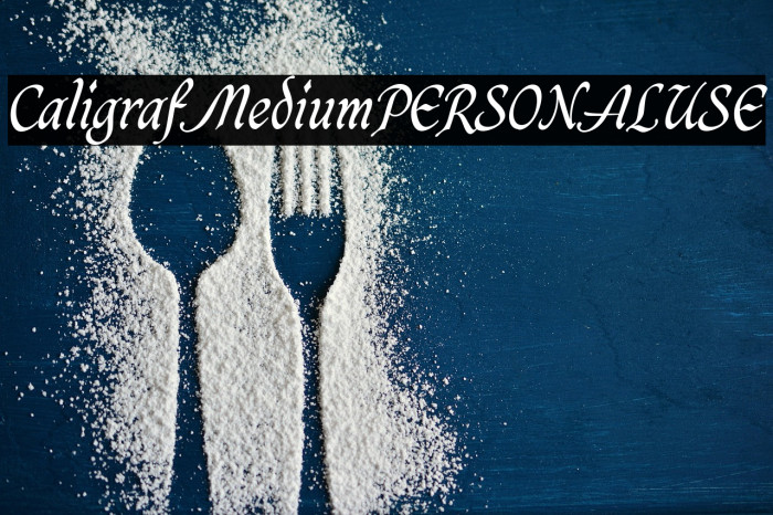 CaligrafMediumPERSONALUSE Example 2