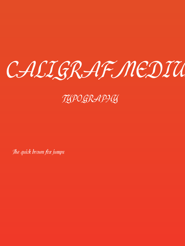 CaligrafMediumPERSONALUSE Poster