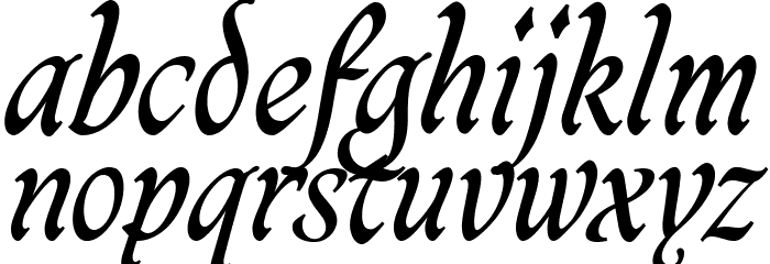 CaligrafMediumPERSONALUSE Font LOWERCASE