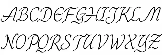 CaligrafThinPERSONALUSE Caratteri MAIUSCOLE