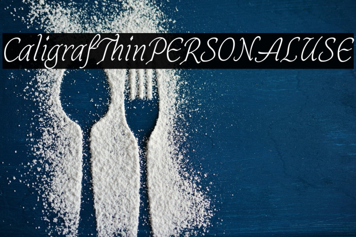 CaligrafThinPERSONALUSE Example 1