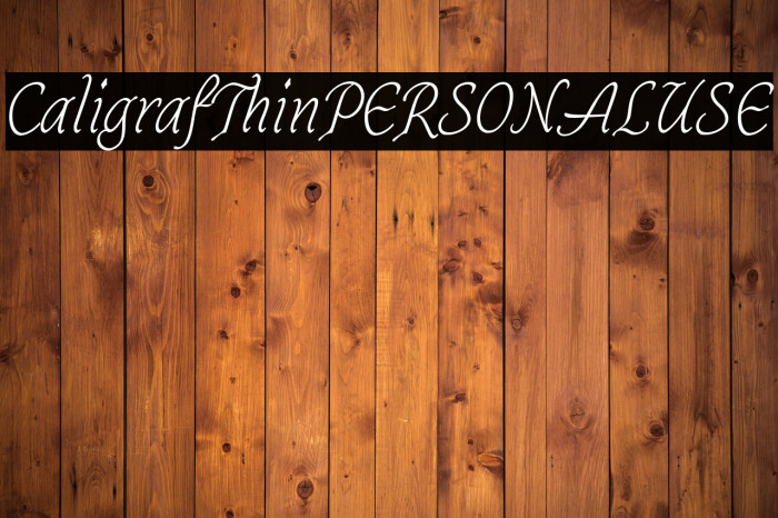 CaligrafThinPERSONALUSE Example 2