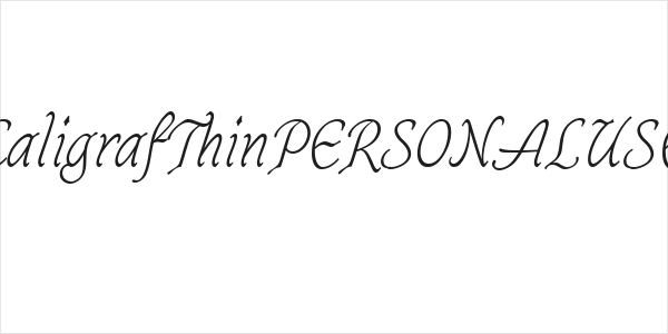 CaligrafThinPERSONALUSE Logo