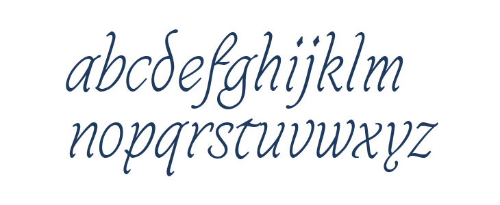 CaligrafThinPERSONALUSE Lowercase