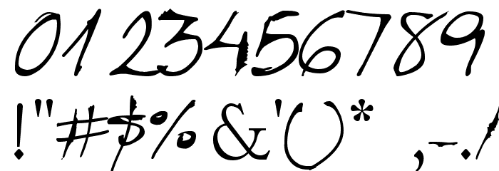 Caligrafica Arito Font OTHER CHARS