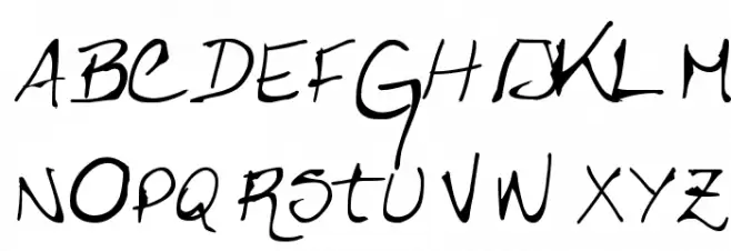Caligrafica Arito Font UPPERCASE