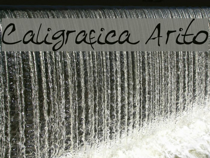 Caligrafica Arito Font examples