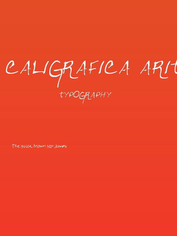 Caligrafica Arito Poster