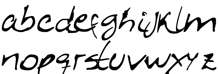 Caligrafica Arito Font LOWERCASE