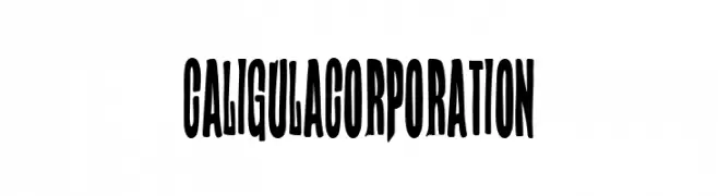 Caligula Corporation Шрифта