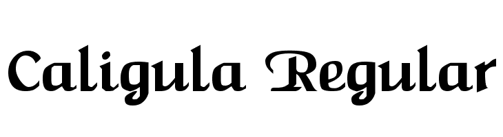 Caligula Regular  免费字体下载
