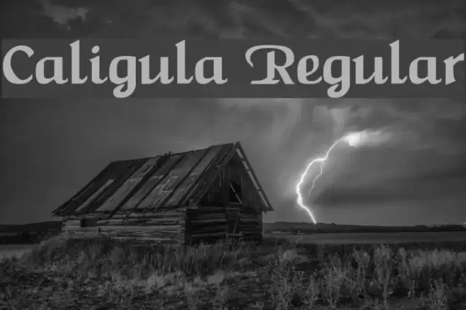 Caligula Regular Font examples