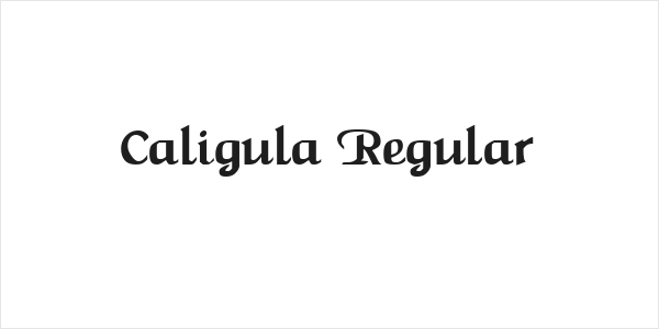 Caligula Regular Logo