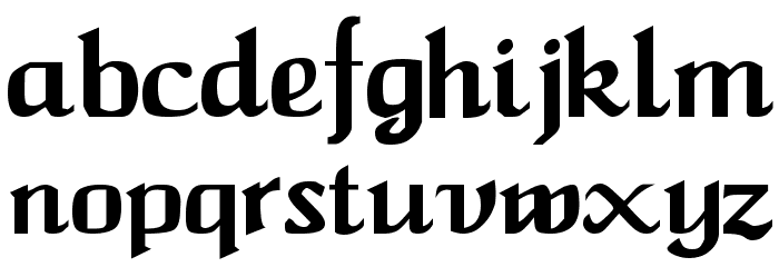 Caligula Regular Font LOWERCASE