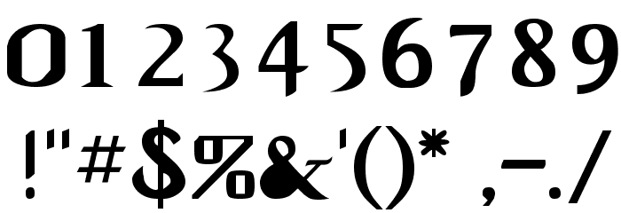 CaligulaA Font OTHER CHARS
