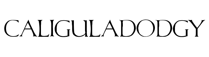 CaligulaDodgy Font