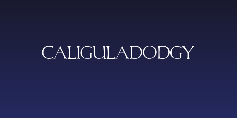 CaligulaDodgy Social Header