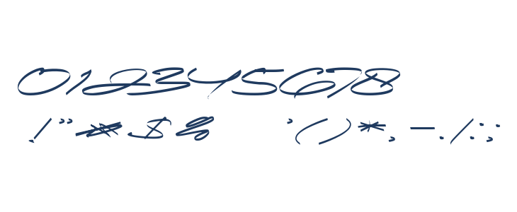 Calimindo Font Other Characters