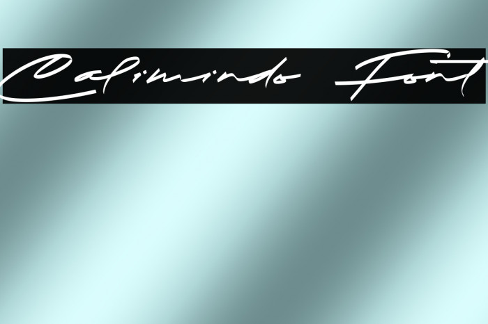 Calimindo Font Example 2