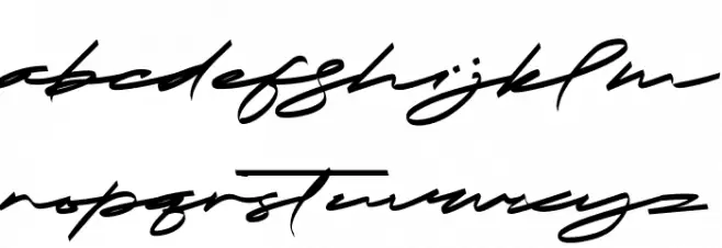 Calimindo Font फ़ॉन्ट लोअरकेस