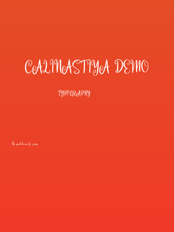 Calinastiya Demo Poster