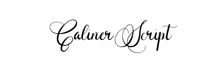 Caliner Script  Free Fonts Download