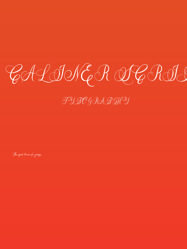 Caliner Script Poster