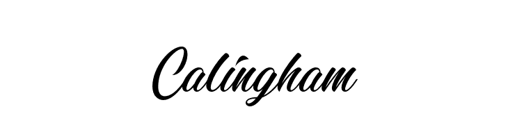 Calingham  baixar fontes gratis