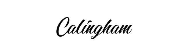 Calingham  フリーフォントのダウンロード